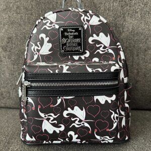 BNWT LE NBC Zero with All Over Heart Print Mini Backpack